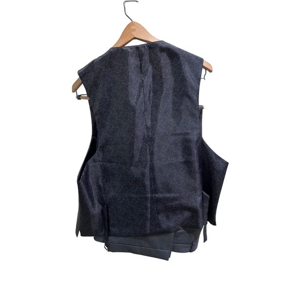 Ralph Lauren 3 Piece Suit 46L Gray Wool Jacket Vest Pants 36x34 Made canda - Picture 14 of 16